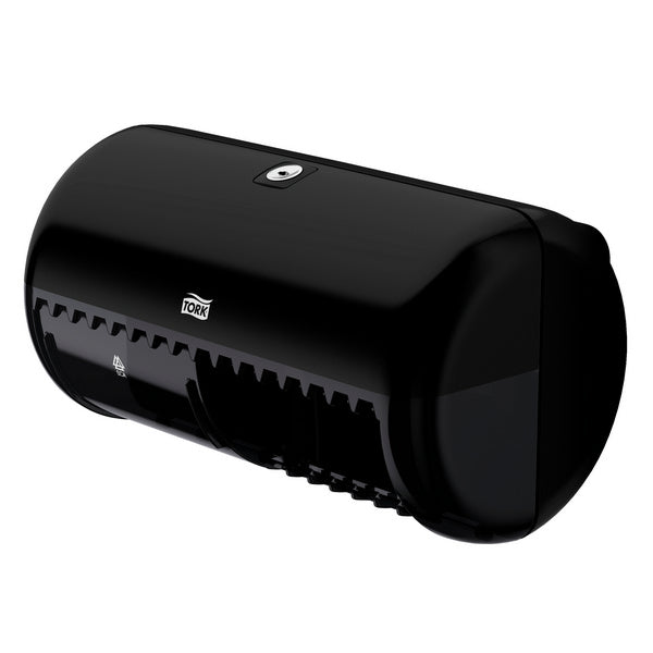 Tork Elevation Toilettenpapierspender Kleinrollen T4, Kunststoff, schwarz – 1 Stück