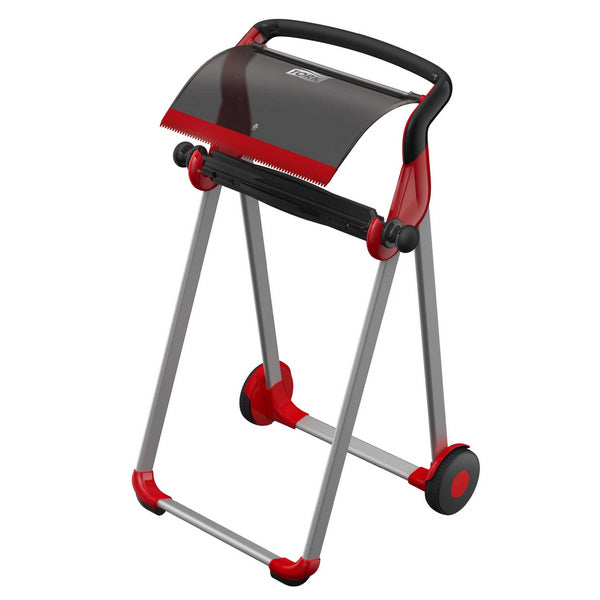 Bodenspender Tork Performance – W1 System, Kunststoff/Metall, schwarz/rot, H 100,6 × B 64,6 × T 53 cm