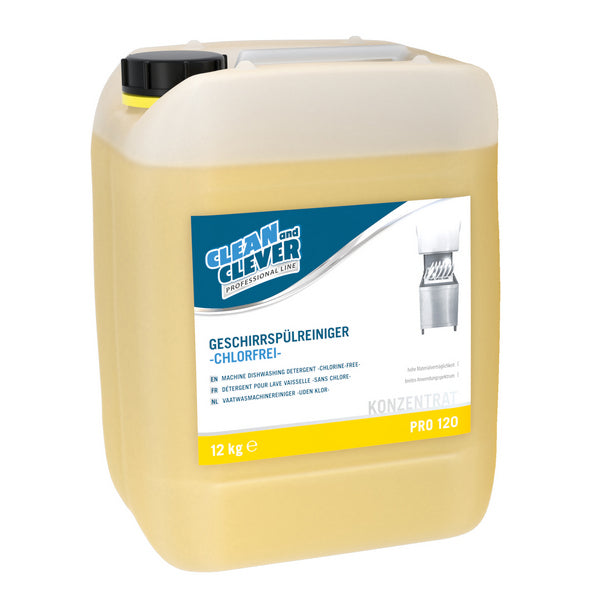 Geschirrspülreiniger CLEAN and CLEVER PRO 120, 12 kg – 1 Bidon