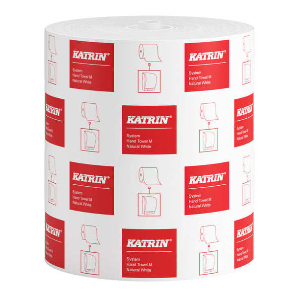 Katrin M2 System Handtuchrolle, Recycling, 2-lagig, weiss, 21 cm × 160 m – 6 Rollen