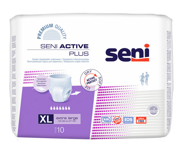 Seni Active Plus X-Large, lila, 10 Stück – Einzelpackung