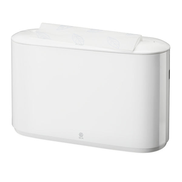 Tisch-Handtuchspender Tork Xpress Multifold – H2 System, Kunststoff, weiss, H 218 × B 323 × T 116 mm