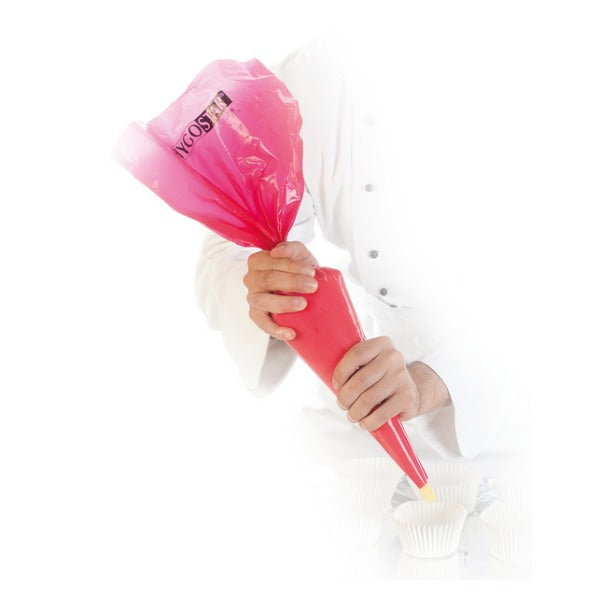 HYGOSTAR Spritzbeutel HOT, rot, erhitzbar, Rolle à 74 Beutel – 5 Rollen