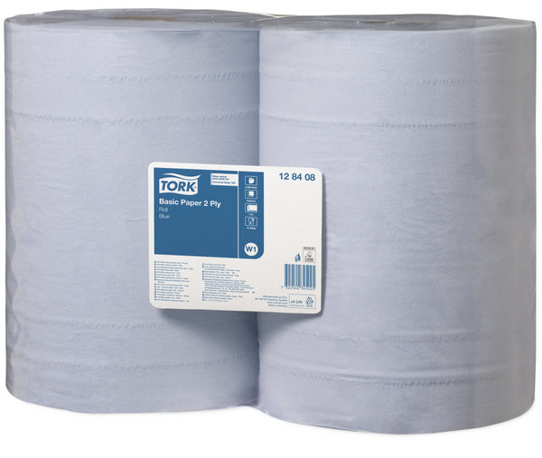 Standard-Papierwischtücher Tork Universal Maxi – W1 System, Recycling, 2-lagig, blau, 34 × 37 cm, 1000 Blatt = 340 m