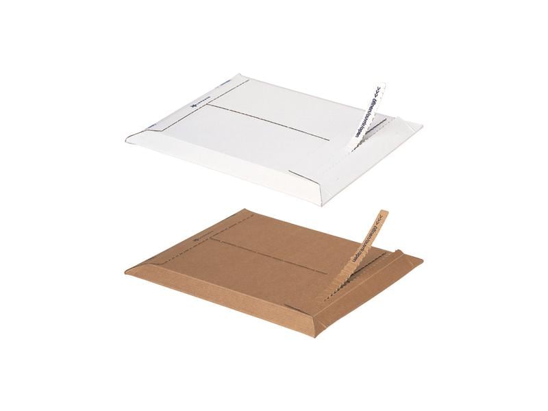 Versandtasche aus Karton BRIEGER B5 quer, 250 × 176 mm, braun