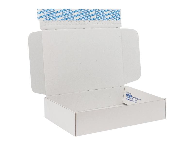 Versandschachtel BRIEGER, selbstklebend, innen 238 × 164 × 50 mm, braun
