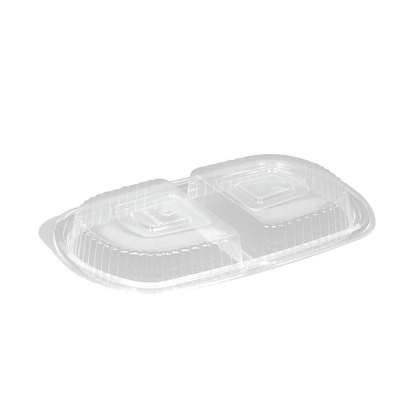Domdeckel zu Menubox PP transparent zweigeteilt – 400 Stück
