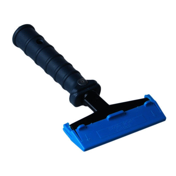 LEWI Bodenschaber mit Plastikgriff, blau, 10 cm