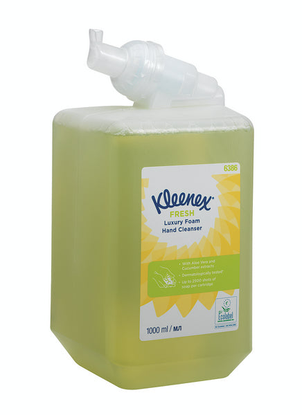 Schaumseife Kimberly-Clark Kleenex Fresh, Aloe Vera & Gurke, grün, 1 Liter
