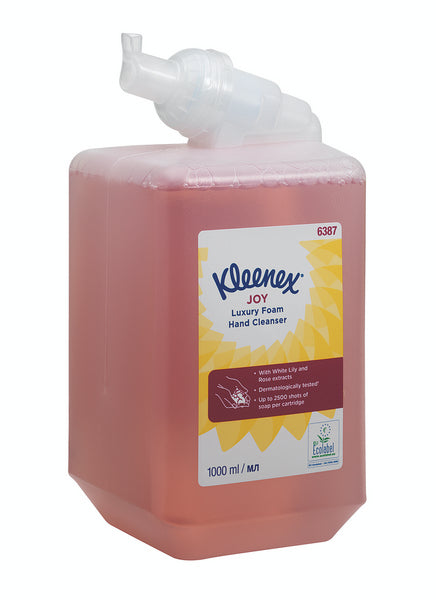 Schaumseife Kimberly-Clark Kleenex Joy, Lilie & Rose, rot, 1 Liter