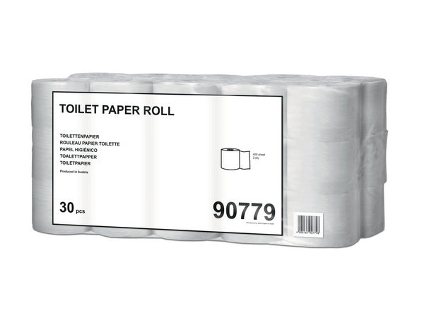 Toilettenpapier Kleinrollen, Recycling, 2-lagig, weiss, 400 Blatt