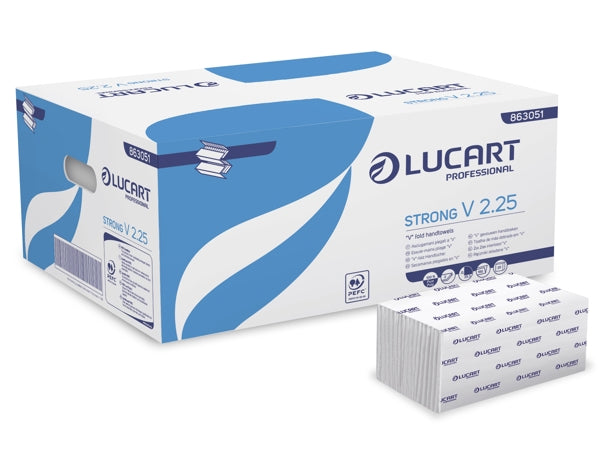 Lucart Handtuch Strong V 2.25, Zellstoff, 2-lagig – 3800 Stück