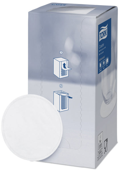 Gläserunterlagen rund, Tissue, 8-lagig, weiss, Ø 9 cm – 3000 Stück