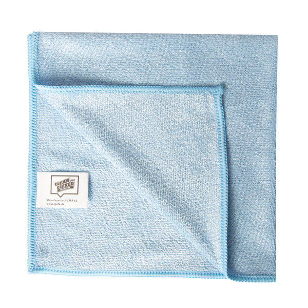 Microfasertuch CLEAN and CLEVER SMA 62, 40 × 40 cm, Blau – 25 Stück