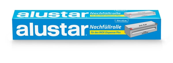 Alustar Aluminiumfolie Nachfüllrolle Jet-Cut 45 cm × 70 m – 10 Rollen