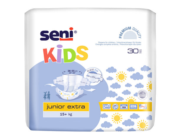 Seni Kids Junior Extra, 16-30 kg, Inkontinenzhose für Kinder – 150 Stück