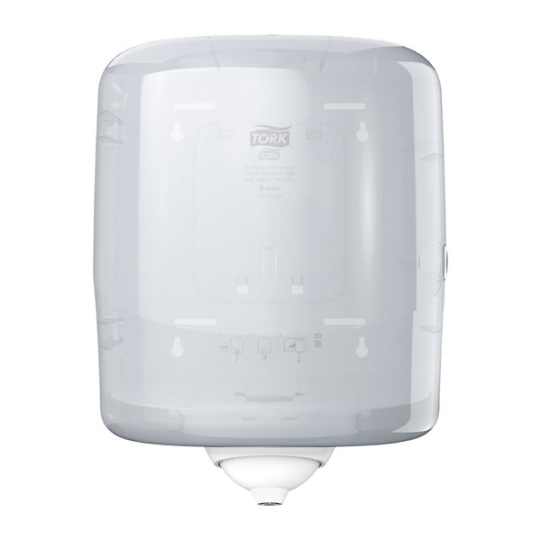 Spender für Papierwischtücher Tork Reflex Midi – M4 System, Kunststoff, weiss, H 347 × B 247 × T 263 mm, Innenabrollung