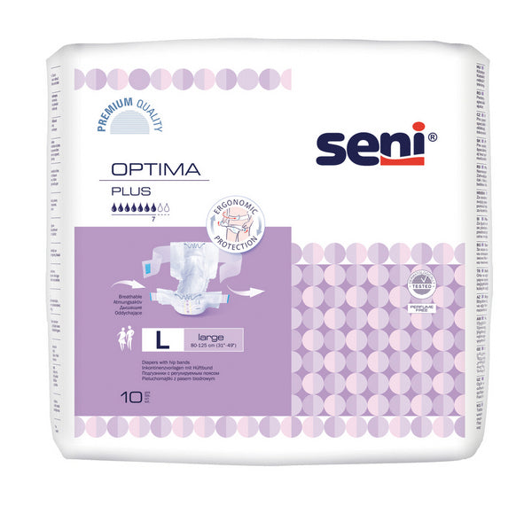 Seni Optima Plus L, lila, 60 Stück – 1 Karton (6 × 10)
