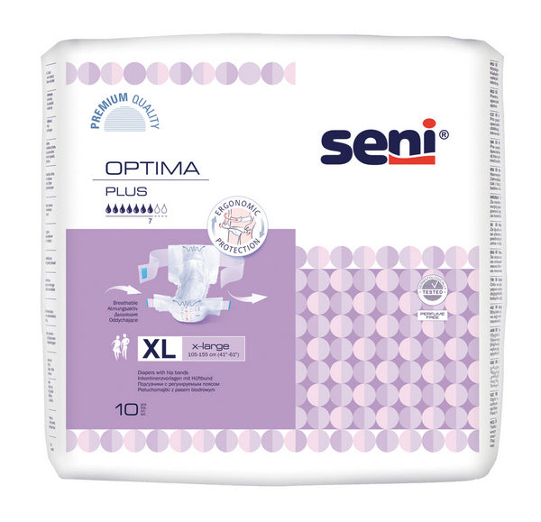 Seni Optima Plus XL, lila, 80 Stück – 1 Karton (8 × 10)