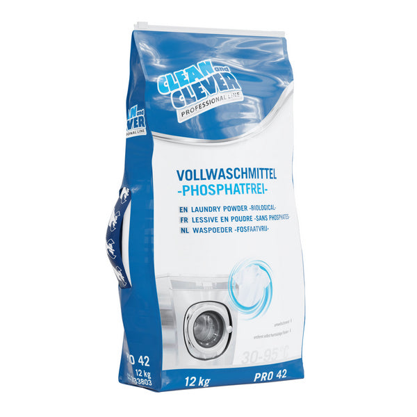 Vollwaschmittel CLEAN and CLEVER PRO 42, 12 kg – 1 Sack