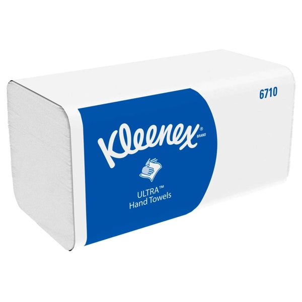 Handtuch Kimberly-Clark Kleenex Ultra Interfold, V-Falz, Zellstoff-Recycling-Mix