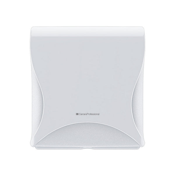 Toilettenpapierspender Bulkysoft Essentia Einzelblatt, für 2 Packungen, ABS-Kunststoff, weiss, H 307 × B 282 × T 136 mm