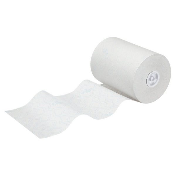 Kimberly-Clark Scott Control Slimroll Handtuchrolle, 1-lagig, weiss, 19,8 cm × 165 lfm – 6 Rollen