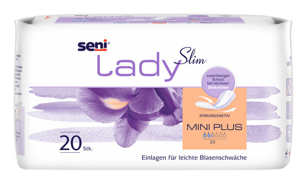 Seni Lady Slim Mini Plus, lila, 600 Stück – 1 Karton (30 × 20)