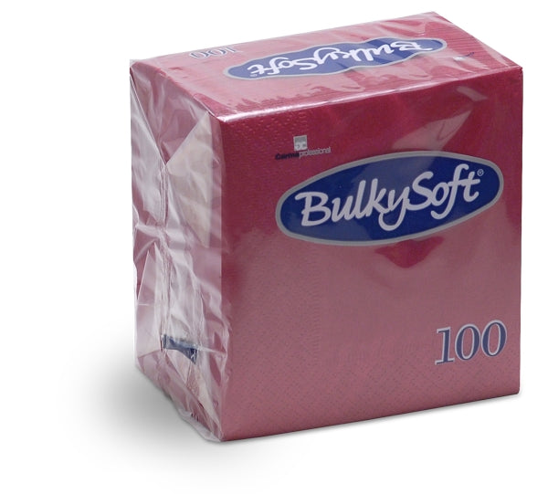 Cocktail-Servietten Bulkysoft 24 × 24 cm, Bordeaux