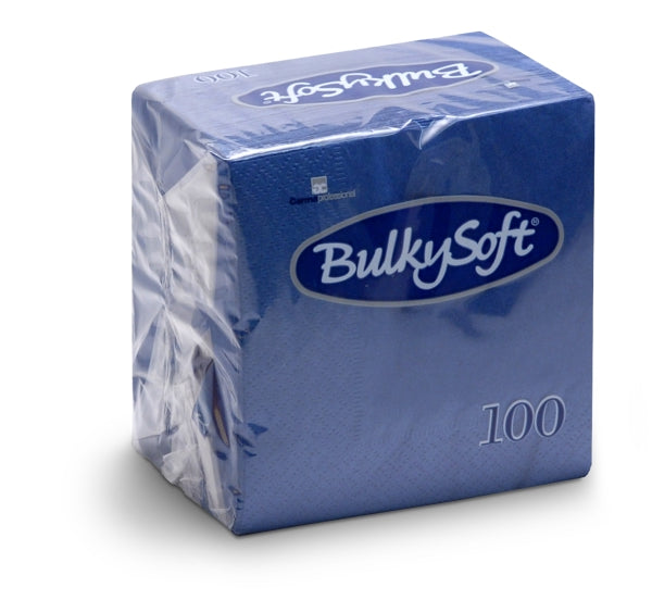 Cocktail-Servietten Bulkysoft 24 × 24 cm, Blau