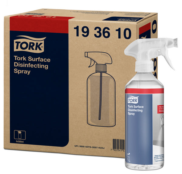Flächendesinfektionsspray Tork, alkoholfrei, gebrauchsfertig, 500 ml