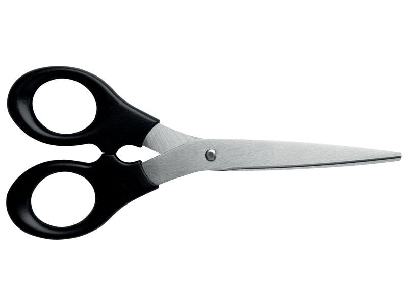 Schere LEITZ 5423, Edelstahl, 16,5 cm, schwarz