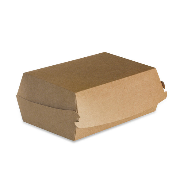 Hamburger-Box Karton braun 237x135x75mm – 300 Stück