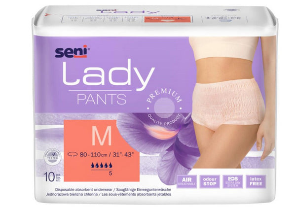 Pants Seni Lady M, creme, 80 Stück – 1 Karton (8 × 10)