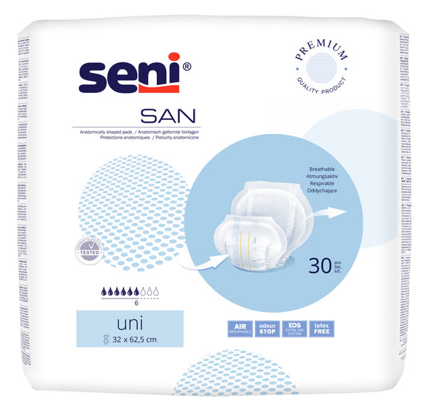 Seni San Uni, blau, 30 Stück – Einzelpackung