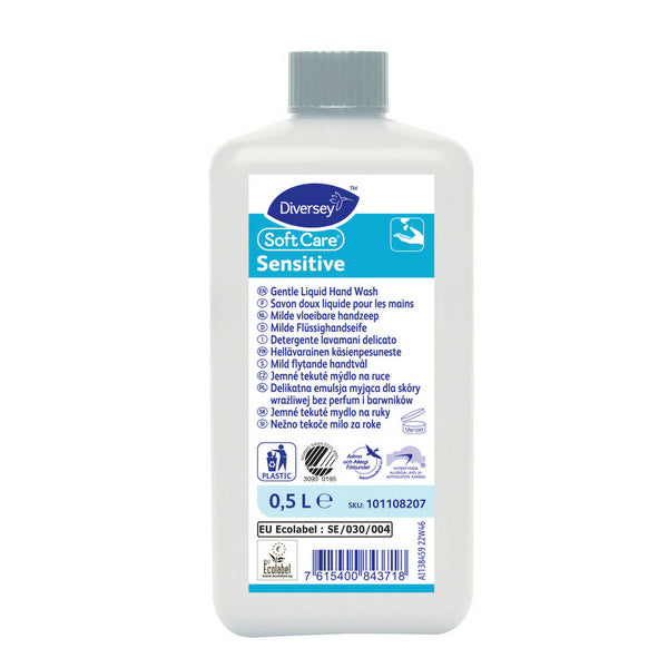 Flüssigseife Soft Care Sensitive, mild, ohne Duft- und Farbstoffe, 500 ml