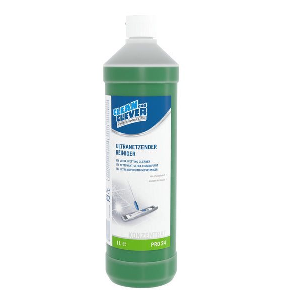 Reiniger CLEAN and CLEVER ultranetzender PRO 24, 1 Liter – 12 Flaschen