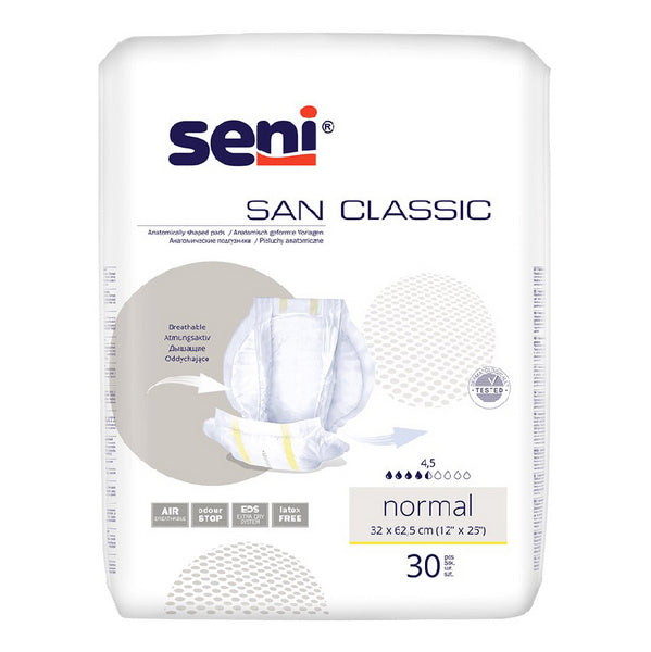 Seni San Classic, 120 Stück – 1 Karton (4 × 30)
