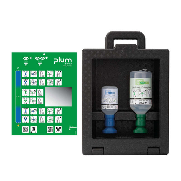 Plum Augenspülung Wandbox iBox NaCl 500 ml + Phosphatpuffer 200 ml – 1 Stück