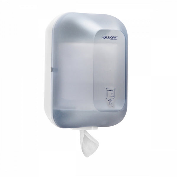 Lucart L-One Maxi Spender für Papierwischtücher Midi, Kunststoff, weiss – 1 Stück