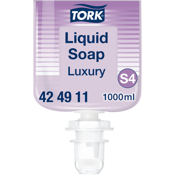 Flüssigseife Tork Premium Luxus S4, Floralduft, 1000 ml – 6 Flaschen
