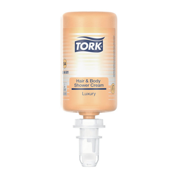 Flüssigseife Tork Premium Luxus Hair & Body S4, Argan-Vanille, 1000 ml – 6 Flaschen