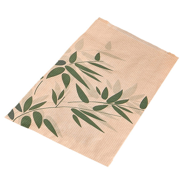 Brotbeutel «Feel Green» Kraftpapier, natur, 26 + 8 × 35 cm – 250 Beutel
