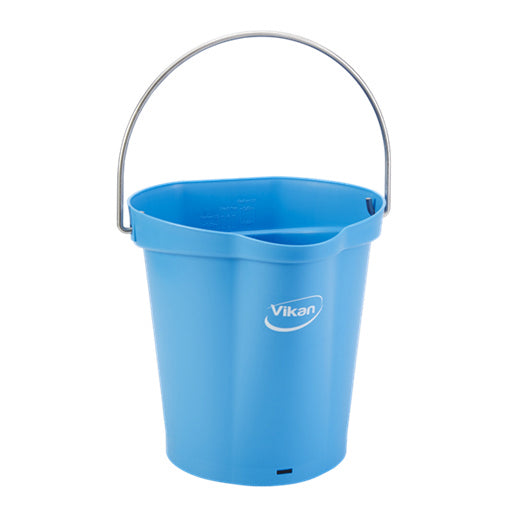 Eimer Vikan 6 Liter, mit Metallbügel, Blau – 1 Stück