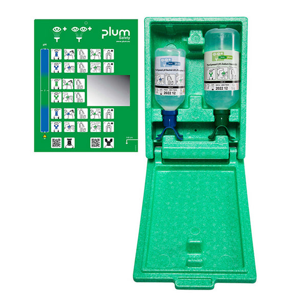 Plum Augenspülung Kombibox Duo 500 ml + 1000 ml – 1 Box