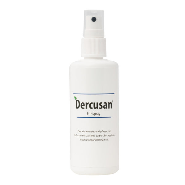 Dercusan Fussspray desodorierend, alkoholisch, 100 ml Sprühflasche – 30 Stück