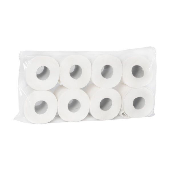 Toilettenpapier Triodeluxe Kleinrollen, Zellstoff, 3‑lagig, Blumenprägung – 48 Rollen à 250 Blatt (9,5 × 11 cm)
