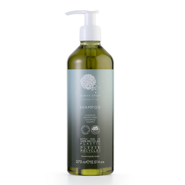 Shampoo Geneva Green, Pumpflasche nachfüllbar 370 ml – 18 Stück