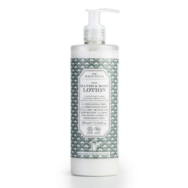 Hand- & Körperlotion The Rerum Natura, Pumpflasche nachfüllbar 380 ml – 18 Stück