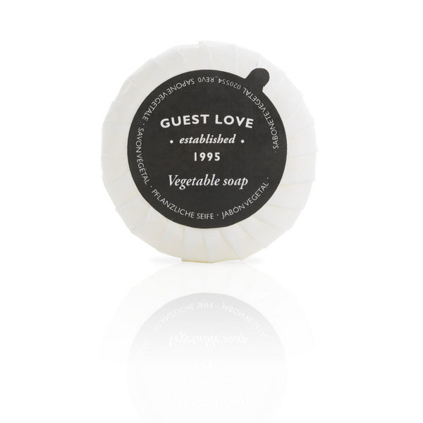 Pflanzliche Seife GUEST LOVE in Plissépapier, 20 g – 280 Stück